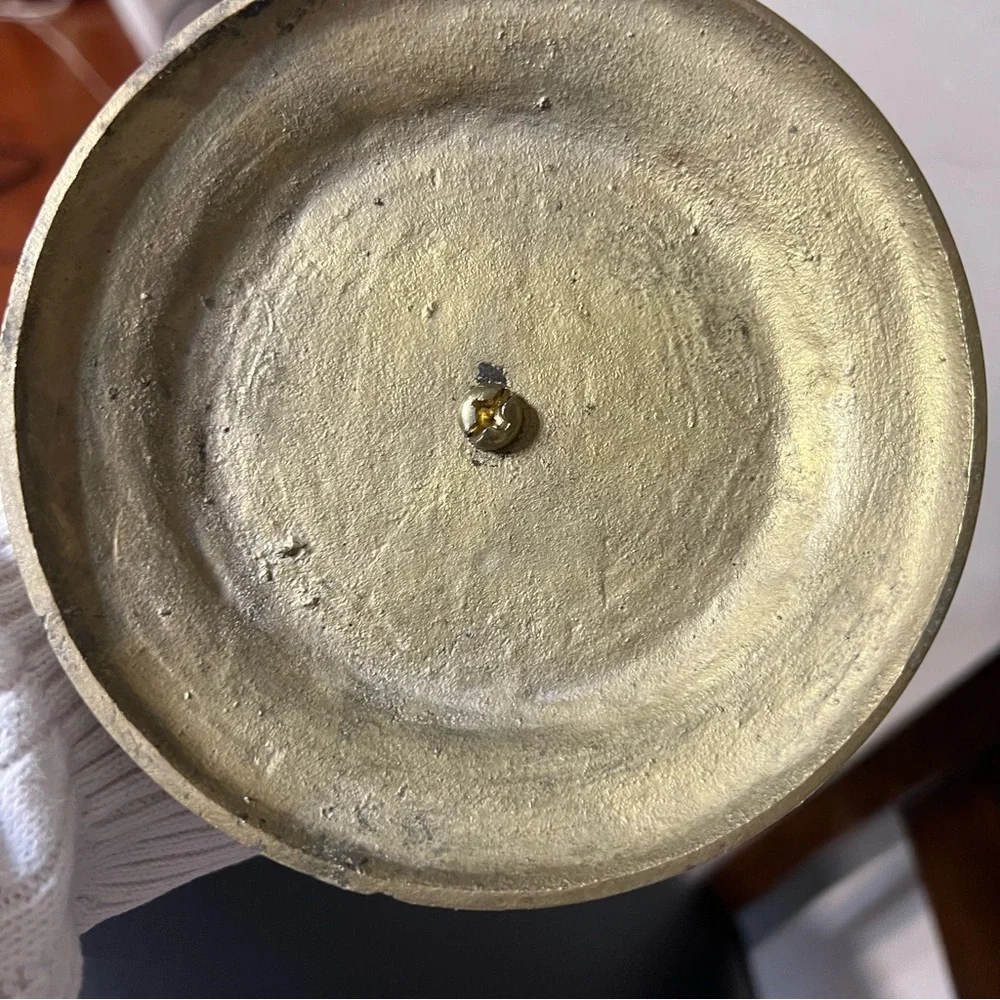 Antique Brass Eagle Sculpture - Picture 5 of 5